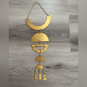 Geometric Gold Wall Hanging
